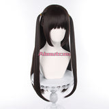 Yaozhi Women Cosplay Black Brown Wig 70cm Halloween Long Girl Hair