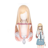 Halloween My Dress-Up Darling Cosplay Wig Marin Kitagawa Long Gradient Yellow Pink Wig