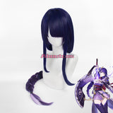 Genshin Impact Cosplay Wig Raiden Shogun Baal Long Gradient Blue Purple Wig