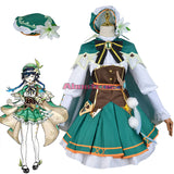 Genshin Impact Cosplay Costume Venti Female Costume