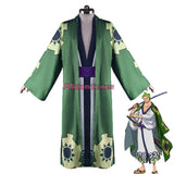 One Piece Cosplay Costume Wano Country Arc Roronoa Zoro Kimono Costume