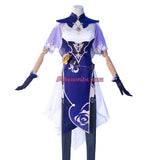 Genshin Impact Lisa Witch of Purple Rose Cosplay Costume The Librarian Dress