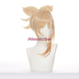 Genshin Impact Cosplay Wig Yoimiya Short Light Yellow Wig