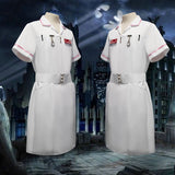 The Dark Knight Cosplay Costume Joker Nurse White Hospital Uniform worker