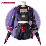 Genshin Impact Kuki Shinobu Cosplay Costume Halloween Party Outfit