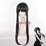 SPY x FAMILY Cosplay Wig Yor Forger Thorn Princess Long Black Wig With Updo-1