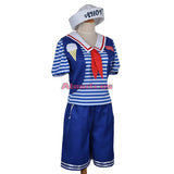 Stranger Things Cosplay Ice cream Shop Sailor Suit Robin Steve Harrington Uniform Set