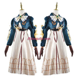 Violet Evergarden Cosplay Costume Princess Maid Dress Clothing Necklace Wig Suit