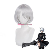 Nier: Automata Cosplay Wig YoRHa No.2 Type B 2B Short Silver Wig