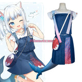 Virtual YouTuber Hololive English VTuber Cosplay Costume Gawr Gura Second Outfit Costume