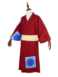 One Piece Straw Hat Kid Monkey Luffy Red Kimono Cosplay Cosplay Costume Classic Japanese