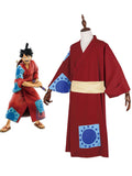 One Piece Straw Hat Kid Monkey Luffy Red Kimono Cosplay Cosplay Costume Classic Japanese