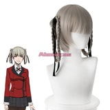 Kakegurui - Compulsive Gambler Kakegurui Twin Cosplay Costume Momobami Kirari  Short Light Gray Wig