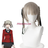 Kakegurui - Compulsive Gambler Kakegurui Twin Cosplay Costume Momobami Kirari  Short Light Gray Wig