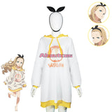 Lycoris Recoil Kurumi Cosplay Costume Girls Cute Walnut White Oversize Hoodies Outfit Women Long Tee