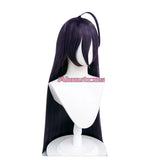 OVERLORD Cosplay Wig Albedo Long Deep Purple Wig With Horn