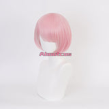 Re:Zero Starting Life in Another World Cosplay Wig Ram Short Gradient Pink White Wig