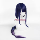 Genshin Impact Cosplay Wig Raiden Shogun Baal Long Gradient Blue Purple Wig