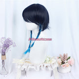 Genshin Impact Cosplay Wig Venti Female Long Gradient Blue Wig