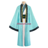 Paripi Koumei Tsukimi Eiko Cosplay Costume Cap Zhuge Kong ming Feather Fan Ya Boy Uniform