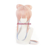 Genshin Impact Cosplay Wig Sangonomiya Kokomi Long Gradient Pink Blue Wig