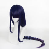 Genshin Impact Cosplay Wig Raiden Shogun Baal Long Gradient Blue Purple Wig