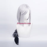 Genshin Impact Cosplay Wig Shenhe Long Gradient Silver Grey Wig