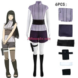 Hokage Hyuga Hinata Cosplay Costume Shirt Pants Belt for Women Halloween Party Carnival Costumes