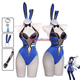 Genshin Impact Yelan Cosplay Bunny Costume Game Fanart Yelan Suit Sexy Cosplay Costume