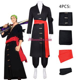 One Piece Roronoa Zoro Cosplay Costume Pirate Hunter Wano Country Zoro Juurou