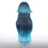 Genshin Impact Yakshas Fanan Cosplay Wig Water Yaksha Blue Long Hair