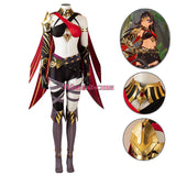 Genshin Impact Dehya Cosplay Costume Women Sexy Bra Outfit Halloween Party Dehya