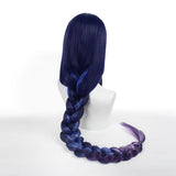 Genshin Impact Cosplay Wig Raiden Shogun Baal Long Gradient Blue Purple Wig