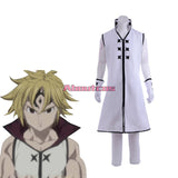 The Seven Deadly Sins Kamigami no Gekirin Meliodas White Cosplay Halloween Costume Custom Made