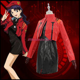 Para Mujer Traje De Anime Para Cosplay Misato Katsuragi Vestido Abrigo