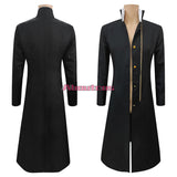 JoJo's Bizarre Adventure Jotaro Kujo Cosplay Costume Anime Black Coat Jacket