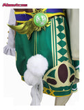 Genshin Impact Venti Cosplay Costume Dress Wig Headwear Cosplay Outfits God of Wind Barbato