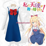 Wataten: An Angel Flew Down to me Cosplay Costume Hoshino Miyako Dress School Uniform