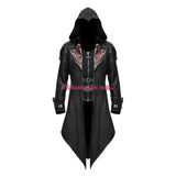 Medieval Assassin Cosplay Streetwear Hooded Jacket Outwear Edward Assassins Creed Halloween 5XL