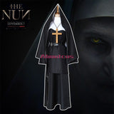 Halloween Movie The Nun Adult Dress Cosplay Costume