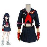 Kill LA Kill Cosplay Ryuuko Matoi Senketsu Cosplay Costume Top+Skirt+Tie+Glove Uniform