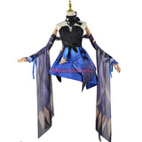 Genshin Impact Cosplay Costume Keqing Opulent Splendor Outfit Costume