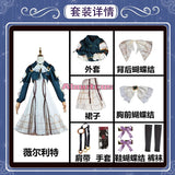 Violet Evergarden Cosplay Costume Princess Maid Dress Clothing Necklace Wig Suit