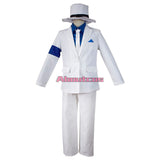 Michael Jackson Smooth Criminal Suit Michael Jackson Cosplay Costume top+pants+shirt+tie+hat+strap