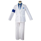 Michael Jackson Smooth Criminal Suit Michael Jackson Cosplay Costume top+pants+shirt+tie+hat+strap