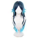 Genshin Impact Yakshas Fanan Cosplay Wig Water Yaksha Blue Long Hair