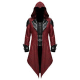 Medieval Assassin Cosplay Streetwear Hooded Jacket Outwear Edward Assassins Creed Halloween 5XL