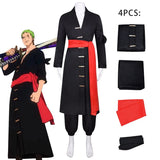 One Piece Roronoa Zoro Cosplay Costume Pirate Hunter Wano Country Zoro Juurou