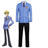 Ouran High School Host Club Cosplay Boy School Uniform Blazer Tie Shirt Jacket Coat Pant Suit