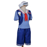 Stranger Things Cosplay Ice cream Shop Sailor Suit Robin Steve Harrington Uniform Set